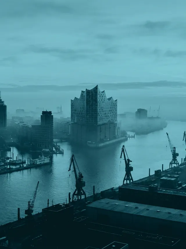 Stilisierte Ansicht von Hamburg