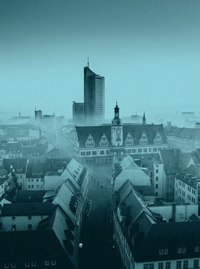Stilisierte Ansicht von Leipzig