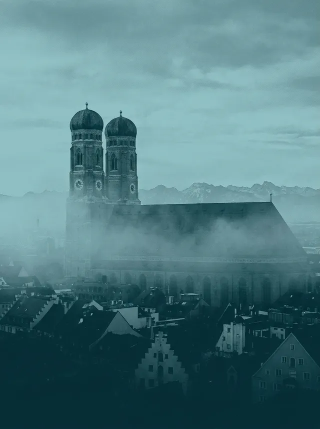 Stilisierte Ansicht von München