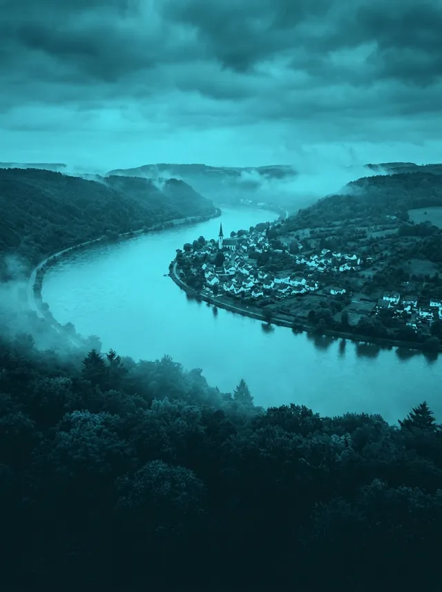 Stilisierte Ansicht von Rheinbrohl