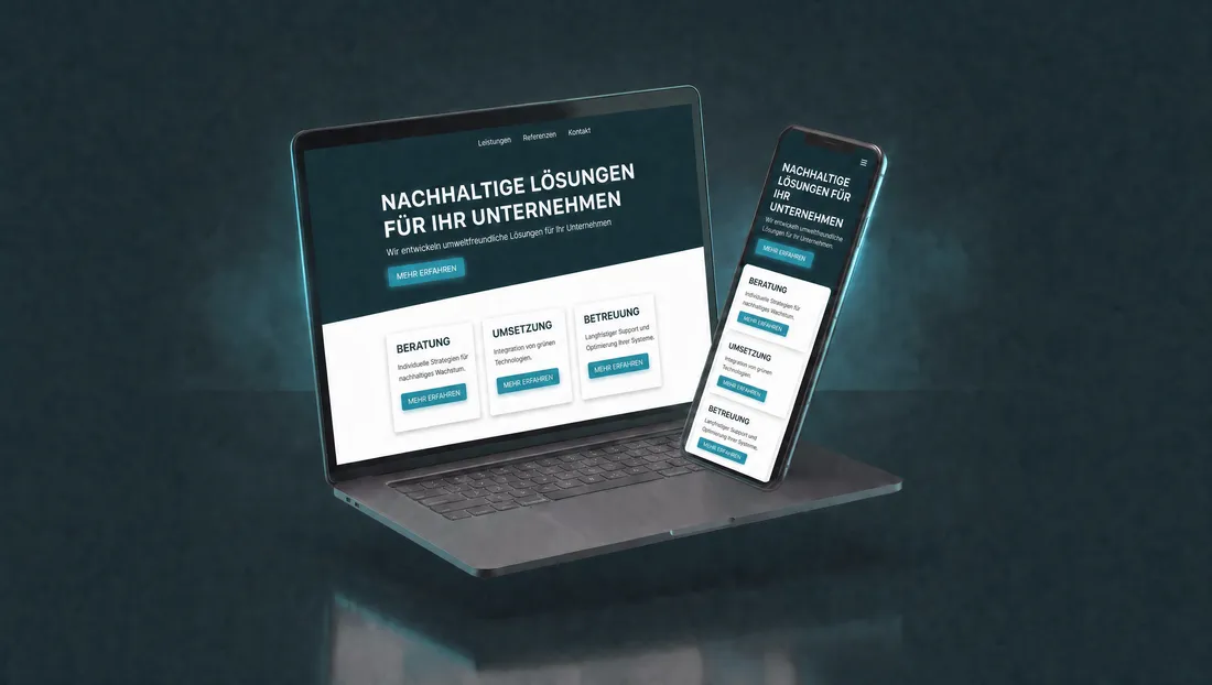 Webseite aus dem Abo auf Laptop und Smartphone