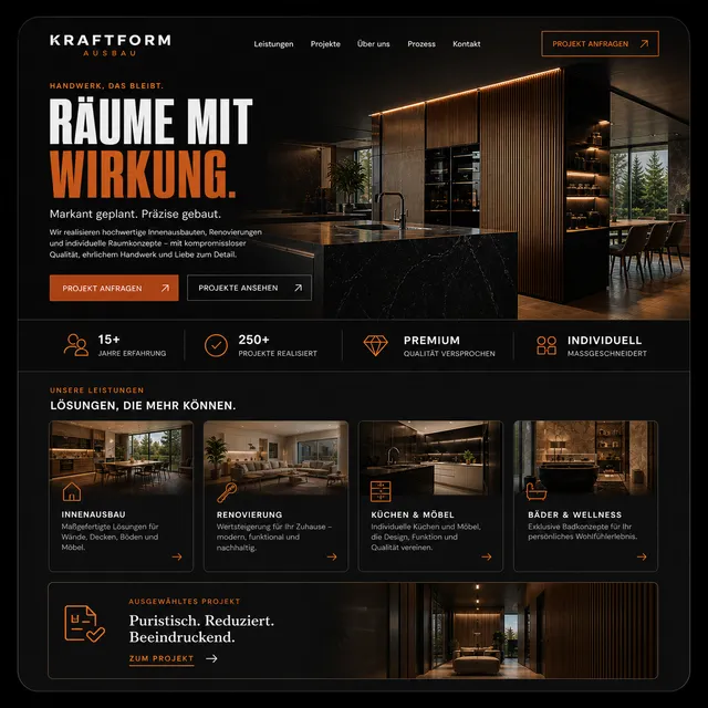 Webseiten-Beispiel für kleine Unternehmen