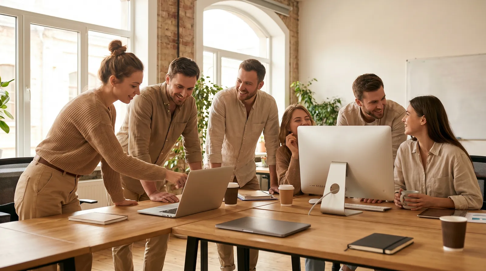 Das Team von Selinqo bei der Arbeit an einem Webprojekt